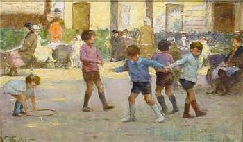 Victor Gabriel Gilbert : Children at Play